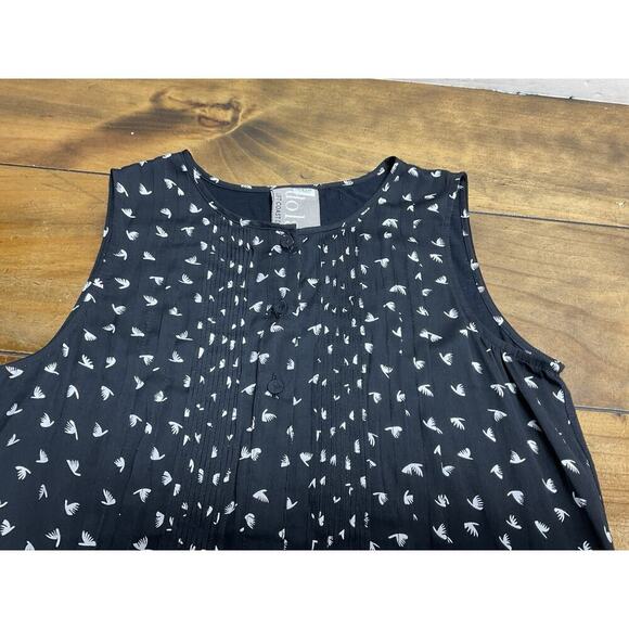 Dolan Left Coast Collection Black Sleeveless Pleated Blouse Size XS - Picture 5 of 10